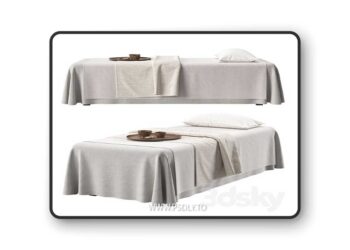 Spa Massage Table 3D Model