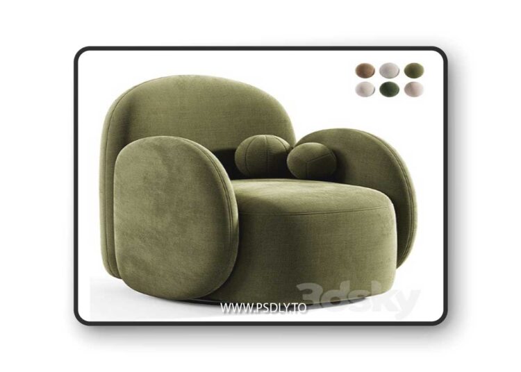 Teop Swivel Chair Swivel Teop 3D Model