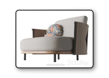 Teporia Rada armchair 3D Model