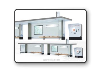 The Moscow Transport stop is double 3D Model