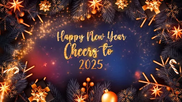 Videohive Christmas Card I Happy New Year 2025 Card 55835400
