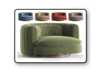 Vivienne Armchair by Soho Home 3D Model