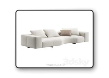 Yves Sofa 04 by Minotti 3D Model