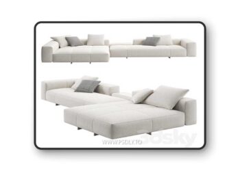 Yves Sofa 09 by Minotti 3D Model