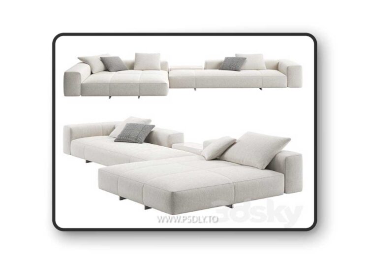 Yves Sofa 09 by Minotti 3D Model