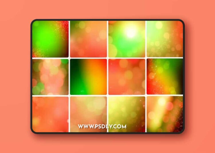 12 Holidays Bokeh Effect Backgrounds 1 12 Holidays Bokeh Effect Backgrounds