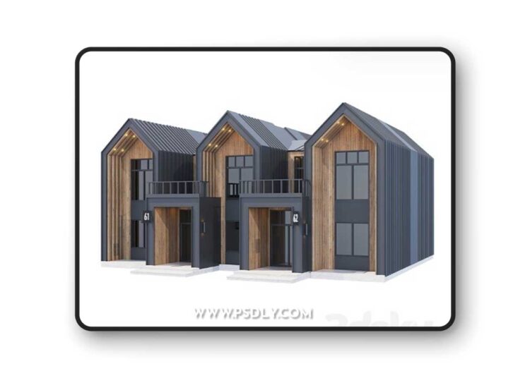 3dsky Pro - A frame Mountain House Frame Barn