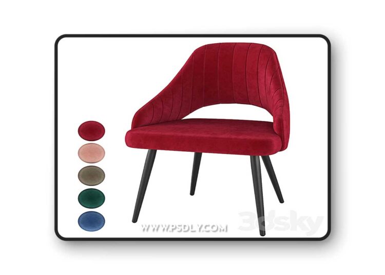 3dsky Pro - Armchair Fantine-LS 3D Model
