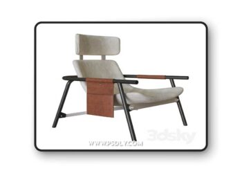 3dsky Pro - Bonaldo Eddy UP armchair 3D Model