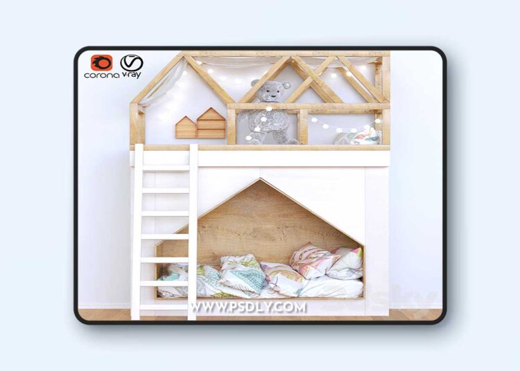 3dsky Pro - KidsRoom41 3D Model