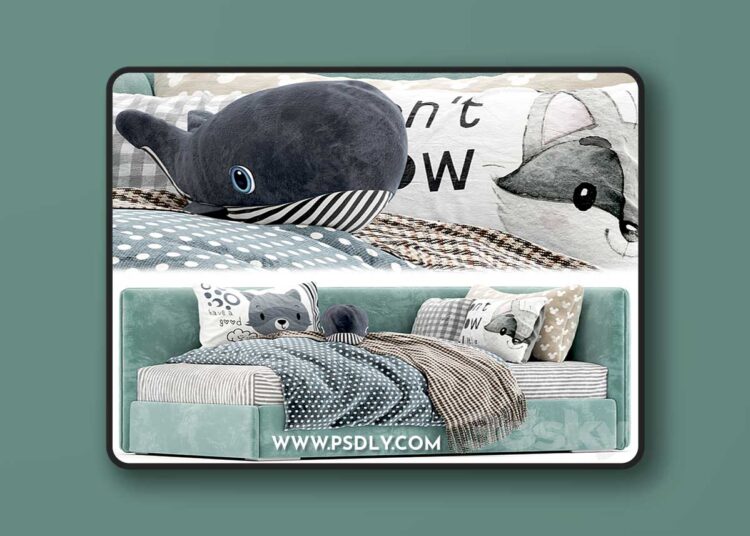 3dsky Pro - Modern style sofa bed 1 3D Model