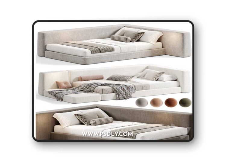 3dsky Pro - Siena Kids Bed By Como 3D Model