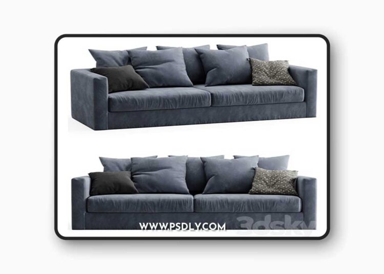 3dsky Pro - Sketch Sloopy Sofa 3D Model