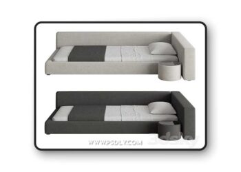 3dsky Pro - The bed in the children's room BOCA MINI BED 001