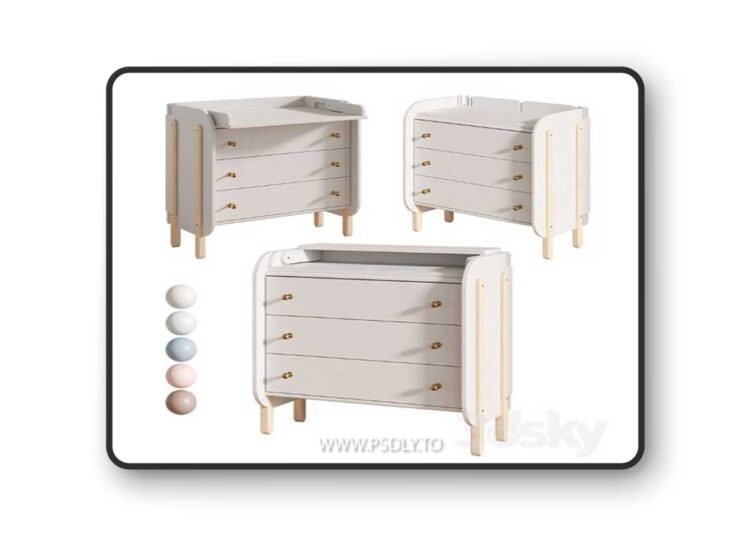 Baby Chipak Chest of drawers with changing board