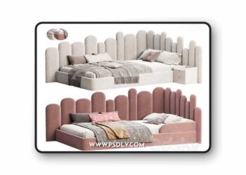 Bed Vita by livemaster 3D Model