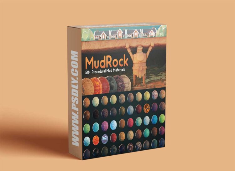 Blender Market - Mudrock 2.0 - 50+ Procedural Mud Materials