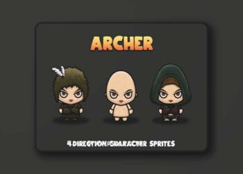Craftpix - Archer 4-Direction Woman Character Sprites