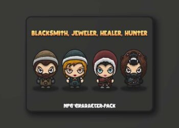 Craftpix - Blacksmith, Jeweler, Healer, Hunter NPC Characters