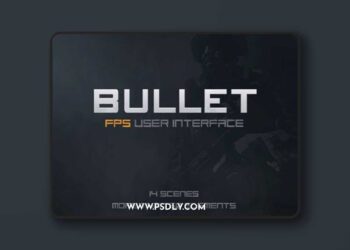 Craftpix - Bullet Game UI 3D Model