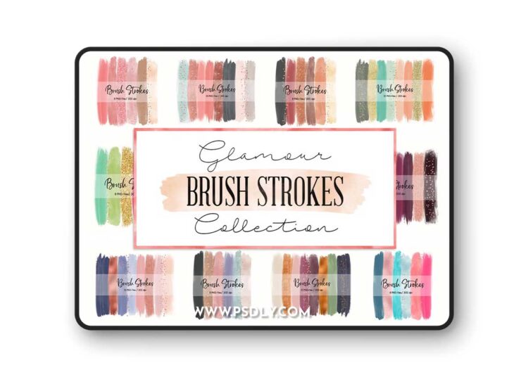 CreativeMarket - 180 in 1 Brush Strokes Bundle 2390203