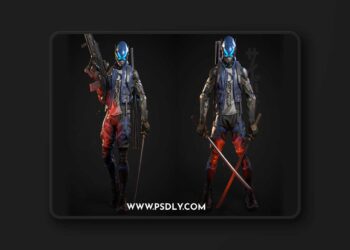 Fab - Cyberpunk Samurai 3D Model