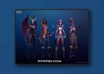 Fab - Stylized Fantasy Girls NPC Pack #1
