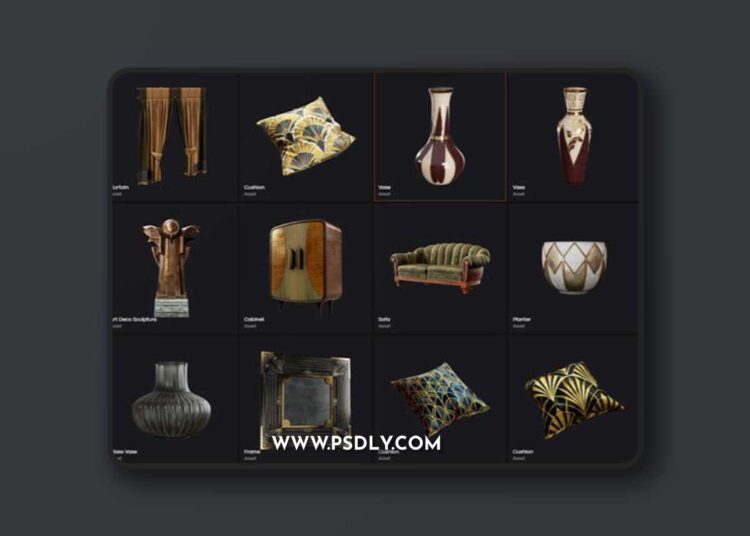 LeartesStudios - Art Deco Living Room
