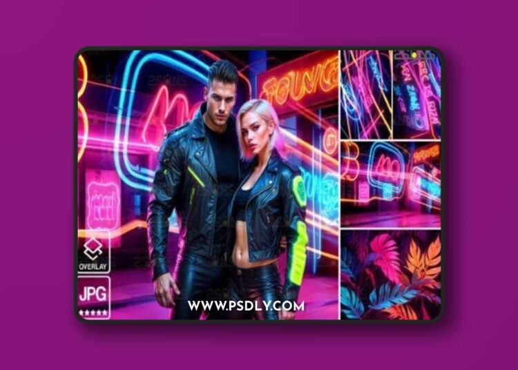 Neon Photoshop Overlays Neon Backdrops 1 Neon Photoshop Overlays Neon Backdrops