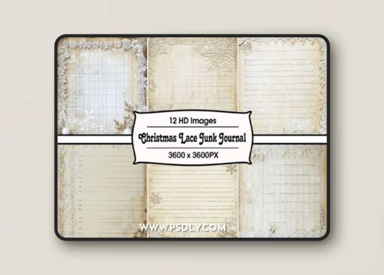 New Year Lace Junk Journal Textures Pack 1 New Year Lace Junk Journal Textures Pack