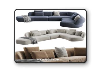 SURF Sofas-Set 2 3D Model
