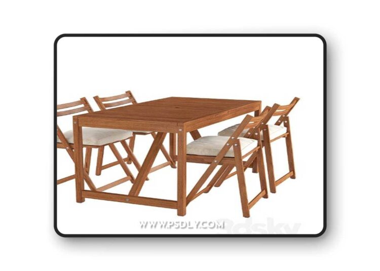 Table and Chair Nammaro 3D Model