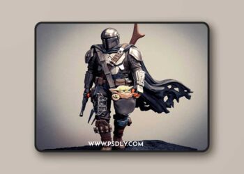 The Mandalorian 3D Printing Figurine Assembly