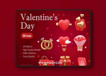 Valentine's Day 3D Asset Ui8.net