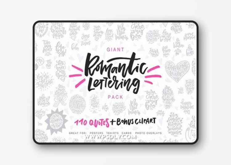 Valentine's Day Lettering Pack