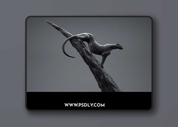 3dsky Pro A figurine of a cheetah 3D Model