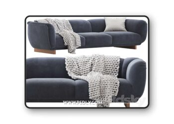 3dsky Pro - CB2 Claude Sofa 3D Model