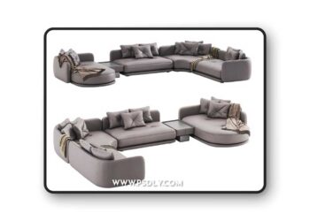 3dsky Pro - Luzaro Rage Sectional Sofa