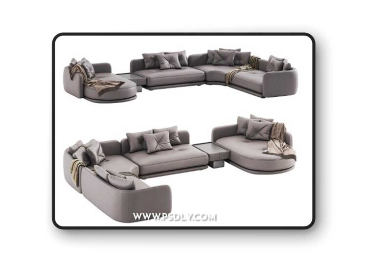 3dsky Pro - Luzaro Rage Sectional Sofa