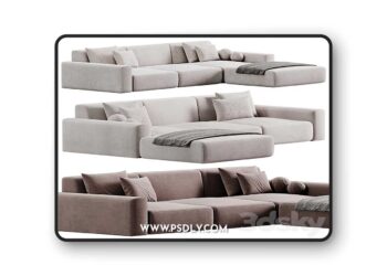 3dsky Pro - Lynnbrook Sofa By Weilai Concept