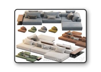 3dsky Pro - Poliform West Side Sofa