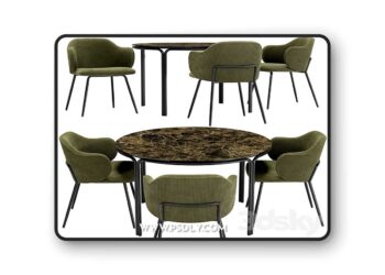 3dsky Pro - Suanna Dining Chair and Chici Table