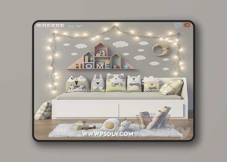 3dsky Pro - Toys and daybed IKEA FLEKKE set 14