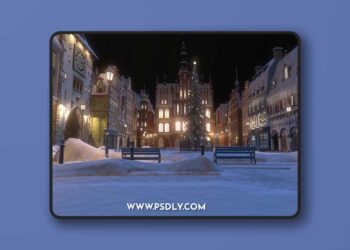 CGTrader - Town Square Christmas 3D Model