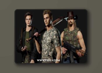 Fab - Customizable Survival Man 3D Model