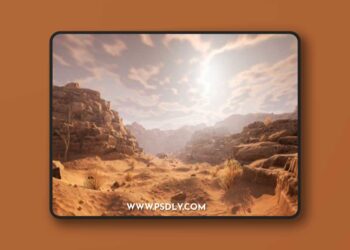 Fab - Rocky Desert 3D Model