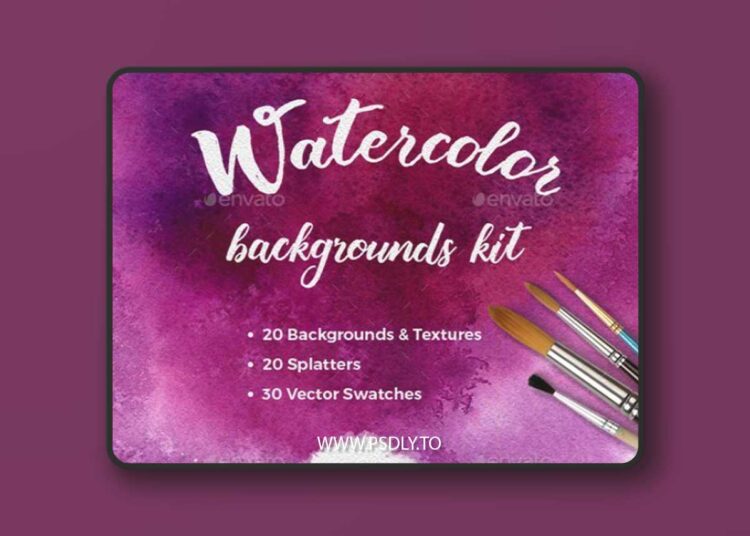 Graphicriver - Watercolor Backgrounds Kit 21774505 1 Graphicriver - Watercolor Backgrounds Kit 21774505