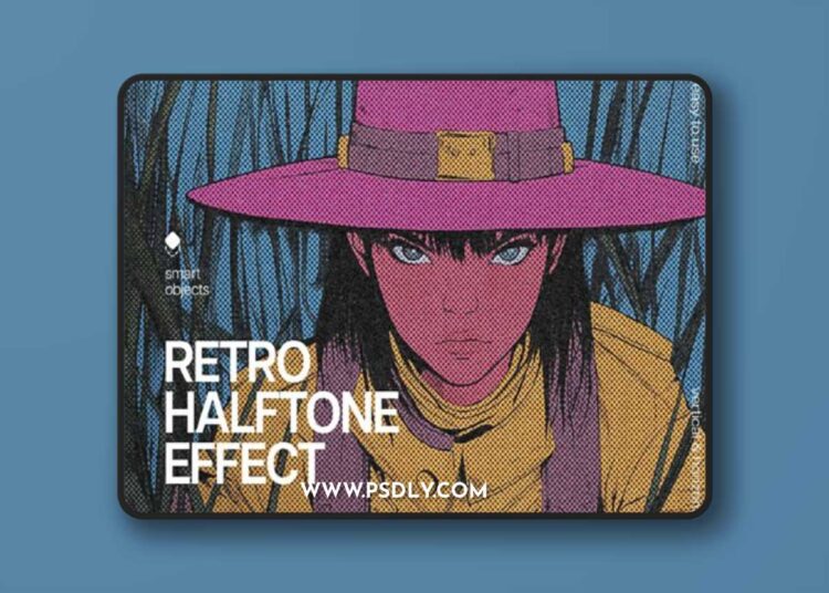 Retro Comic Halftone Photo Effect for Photoshop