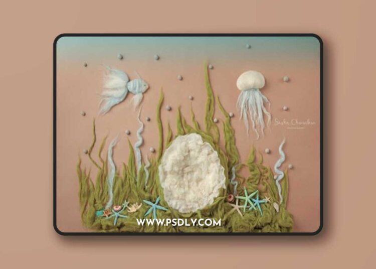 Sasha Chomakov - Newborn Digital backdrop - Sea 1 Sasha Chomakov - Newborn Digital backdrop - Sea