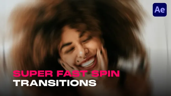Videohive - Fast Spin Transitions for After Effects - 56542444